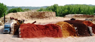 One of the largest supplies of landscape mulch in the Midwest region